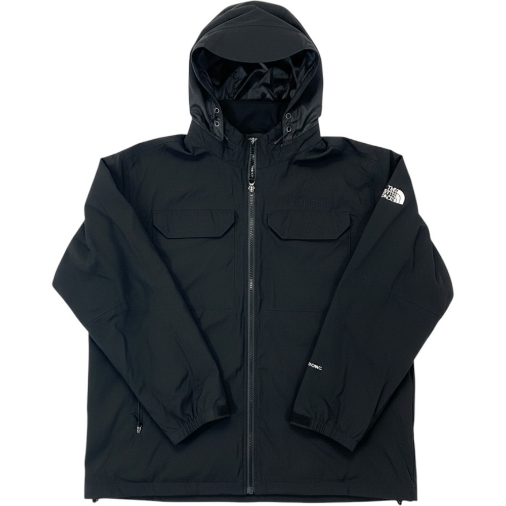 The North Face TikTok Windwall Jacket Mens XXL Black Hooded Shell NF0A5ISG